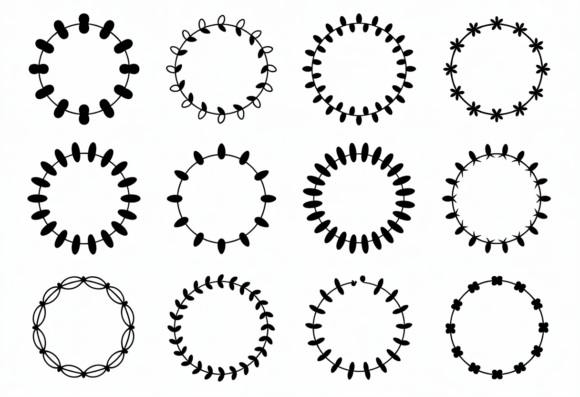 12 Hand Drawn Circle Frames Clipart: A Strategic Tool for Creative and Business Success
