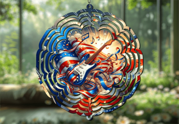 American Electric Guitar Wind Spinner