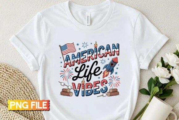 American Life Vibes 4th of July PNG
