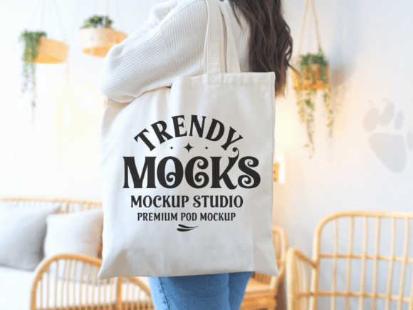 Enhance Your Design Workflow with Natural Canvas Tote Bag Mockup 4