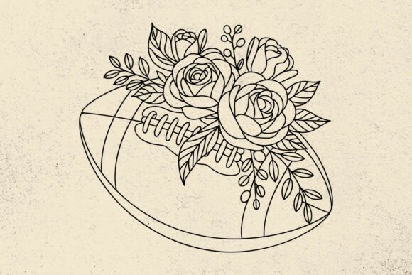 Football SVG File and Floral Football SVG: Creative Uses for Digital Designers and Crafters