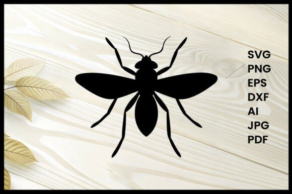 Gnats Silhouette Illustration: A Versatile Design for Pest Control and Creative Projects