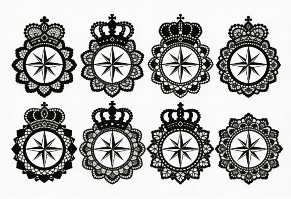 Lace Compass Rose Crown SVG Cut Files: A Versatile Tool for Creative Crafting