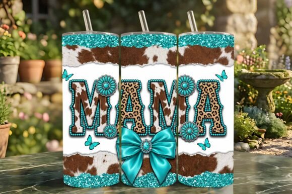 Mama Cowhide Leopard Tumbler