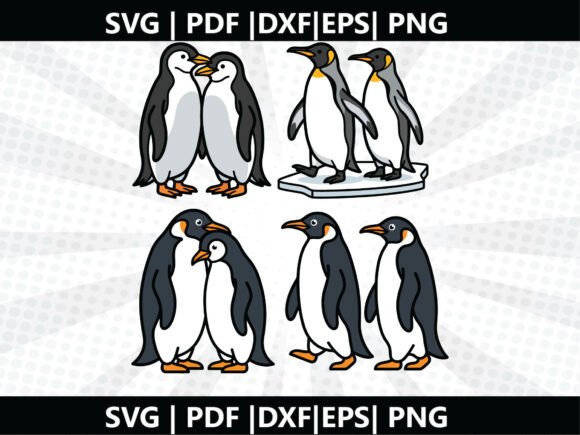 Penguin Couple SVG Cricut Cut File