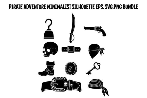 Pirate Adventure Minimalist Vector: A Modern Approach to Icon Design