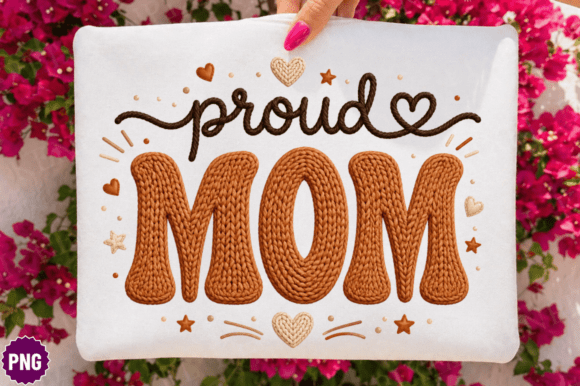 Proud Mom Typography T-shirt Design