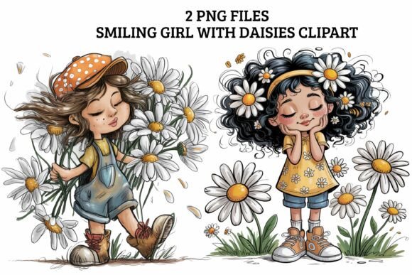 Smiling Girl Clipart, Trandy PNG: A Versatile Digital Asset for Creative Projects