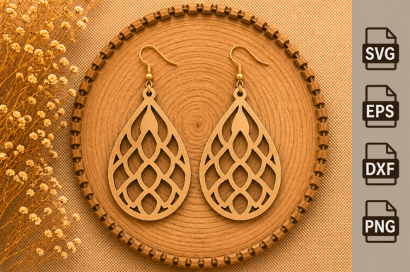 Wood Acrylic Earring SVG Laser Cut Files: A Creative Resource for Designers and Makers